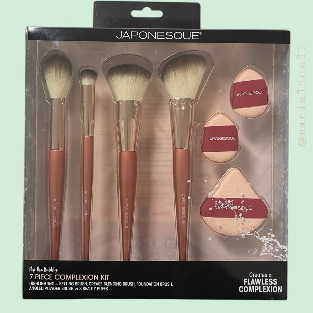 7 Piece Complexion Kit - JAPONESQUE - Rose Gold. NIB - Picture 7 of 7